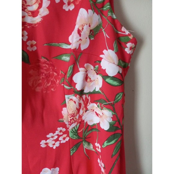 Alexandria Sleeveless Dress Coral Liberty With Collar